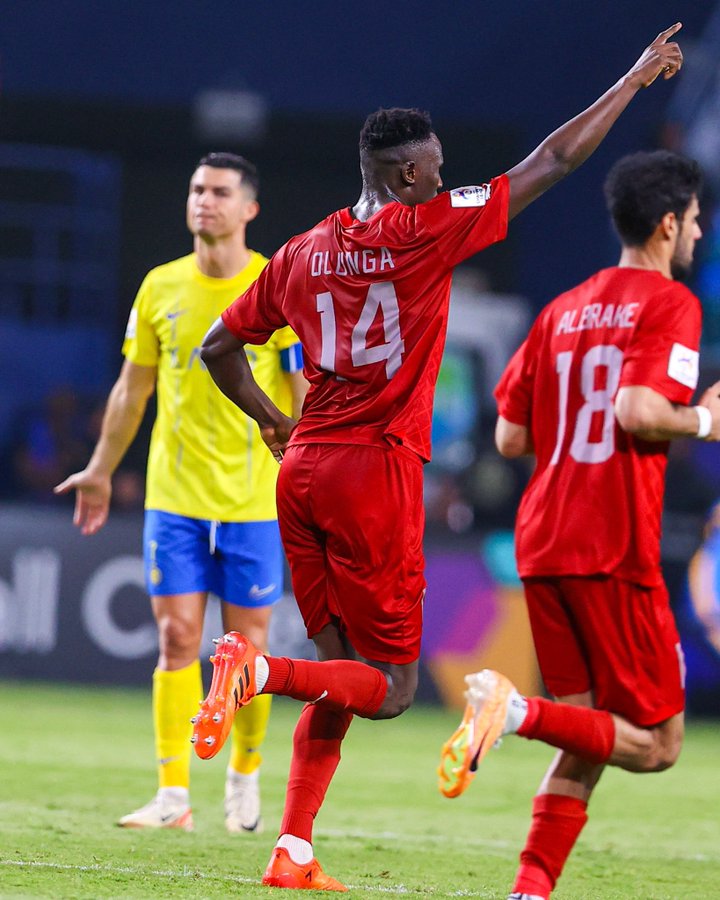 Marjolen Wafula Nekesa of Slavia scores during the final round of women  Champions League